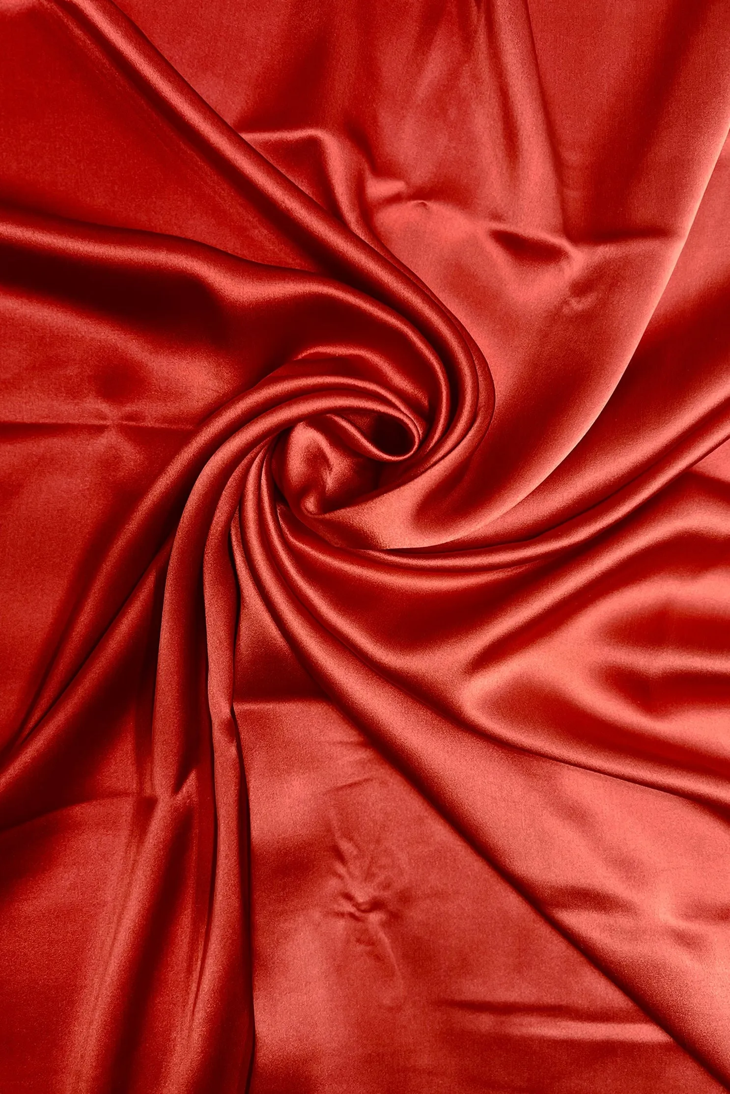 Rose of Sharon/Tomato Red Satin Crepe