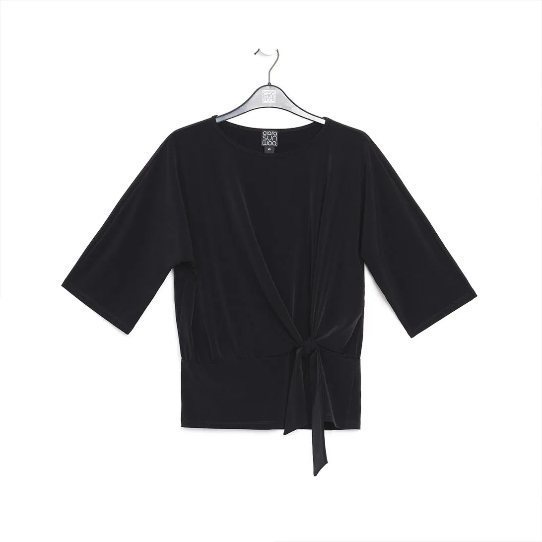 Side Tie Top - Black