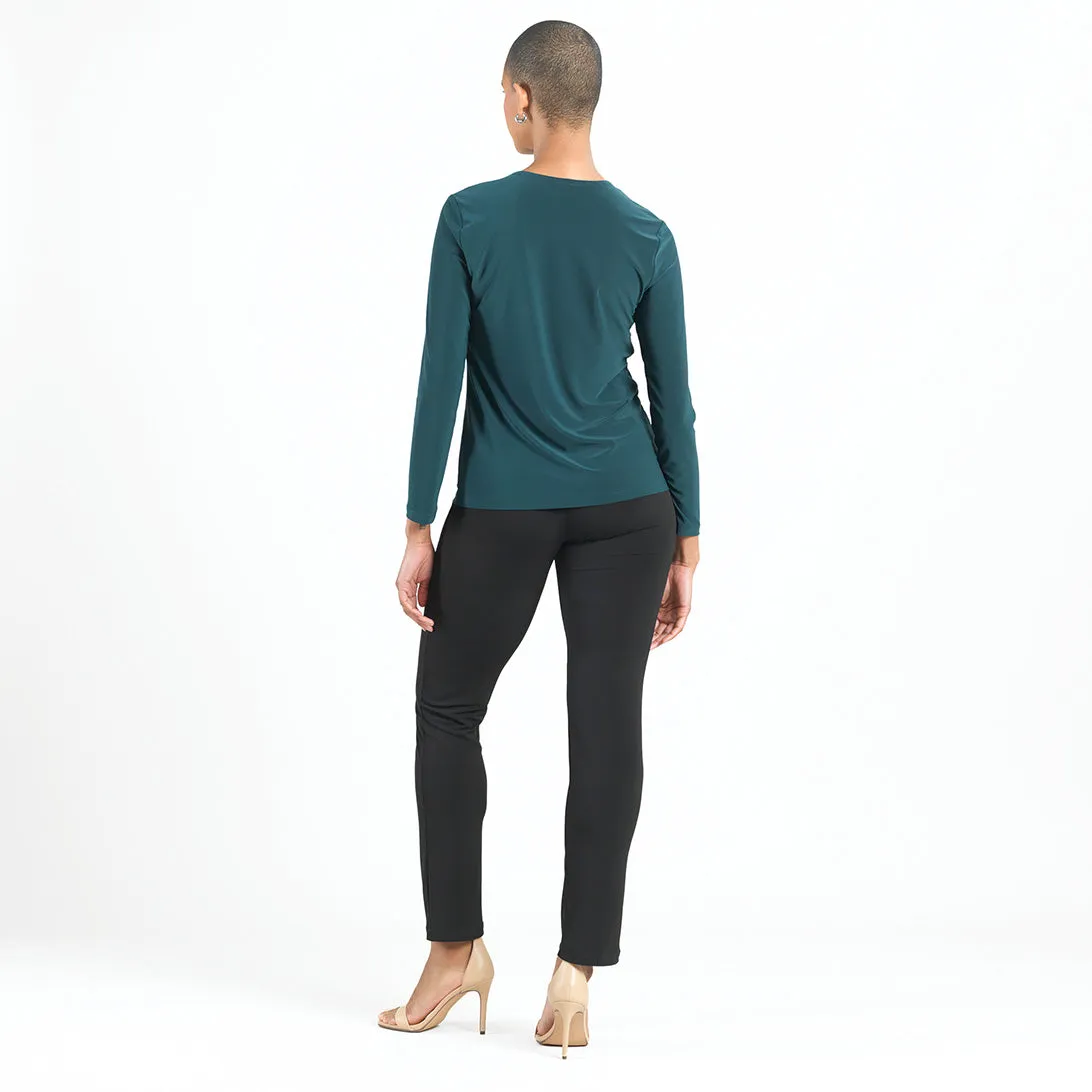 Signature Crew Neck Top - Hunter Green