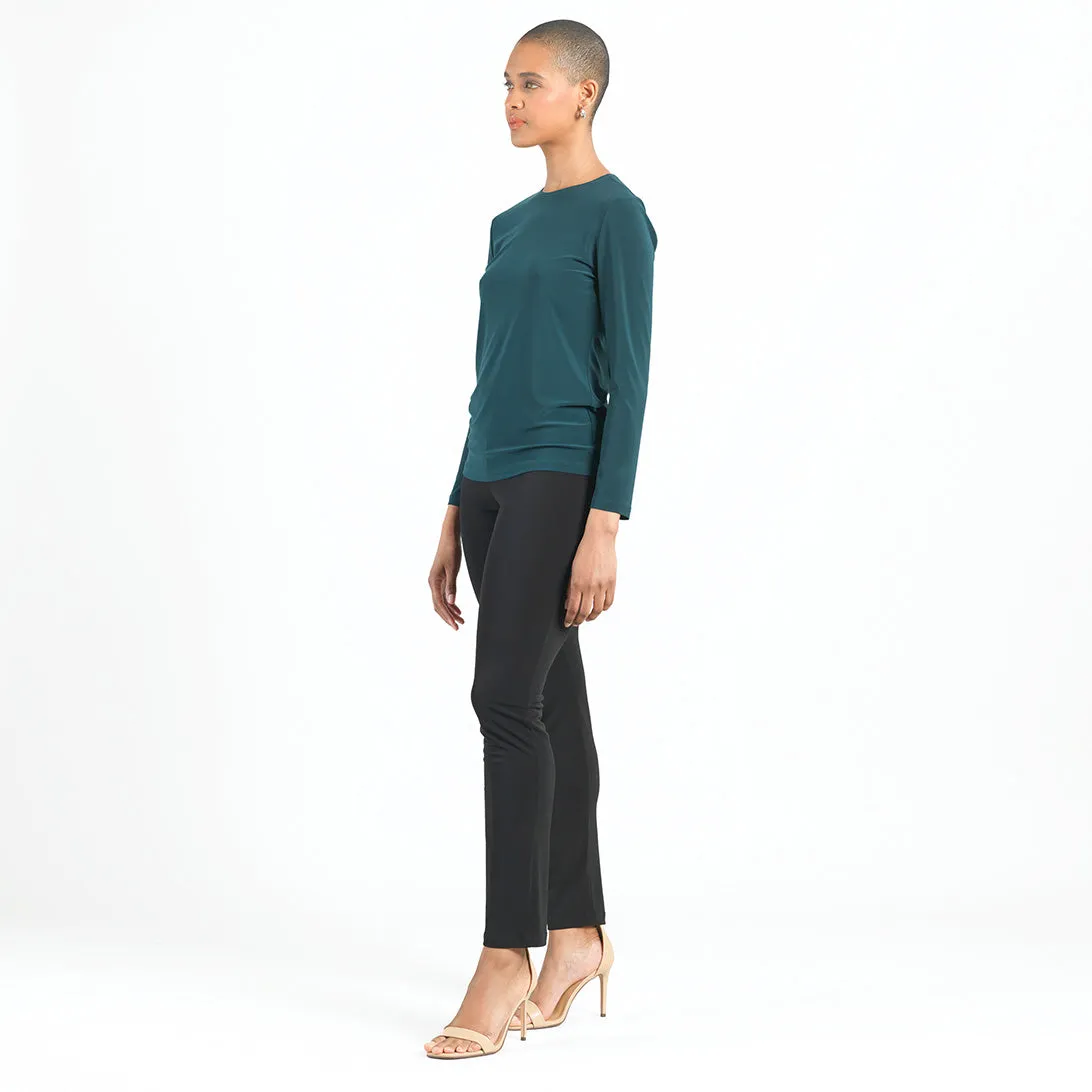 Signature Crew Neck Top - Hunter Green