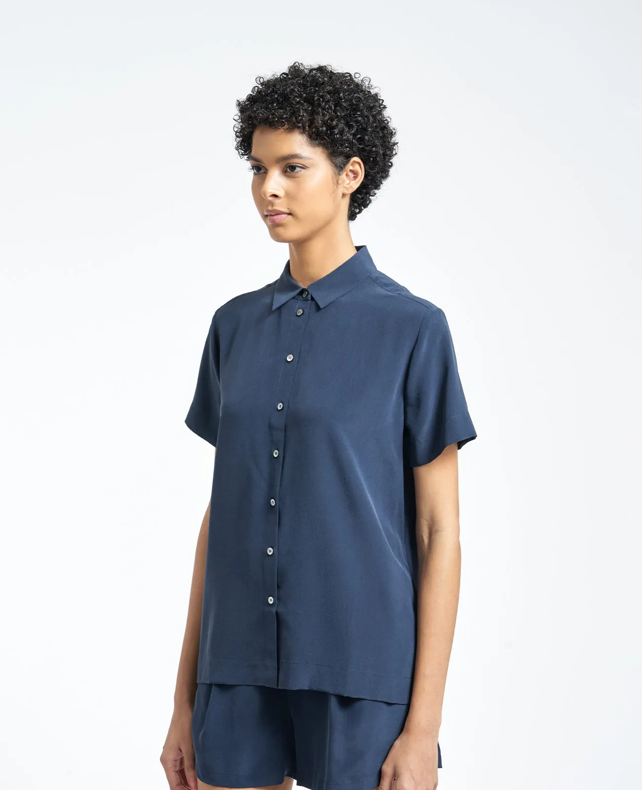 Silk Short Sleeve Shirt