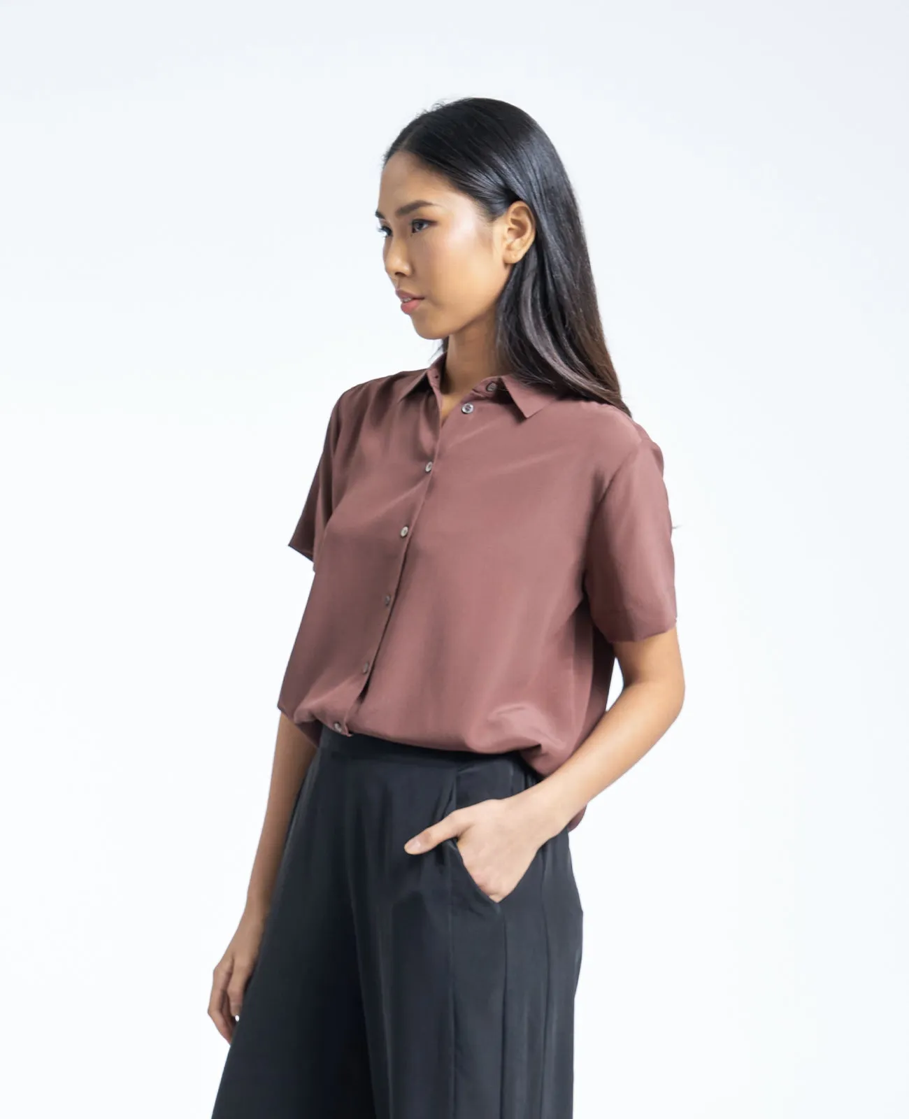 Silk Short Sleeve Shirt