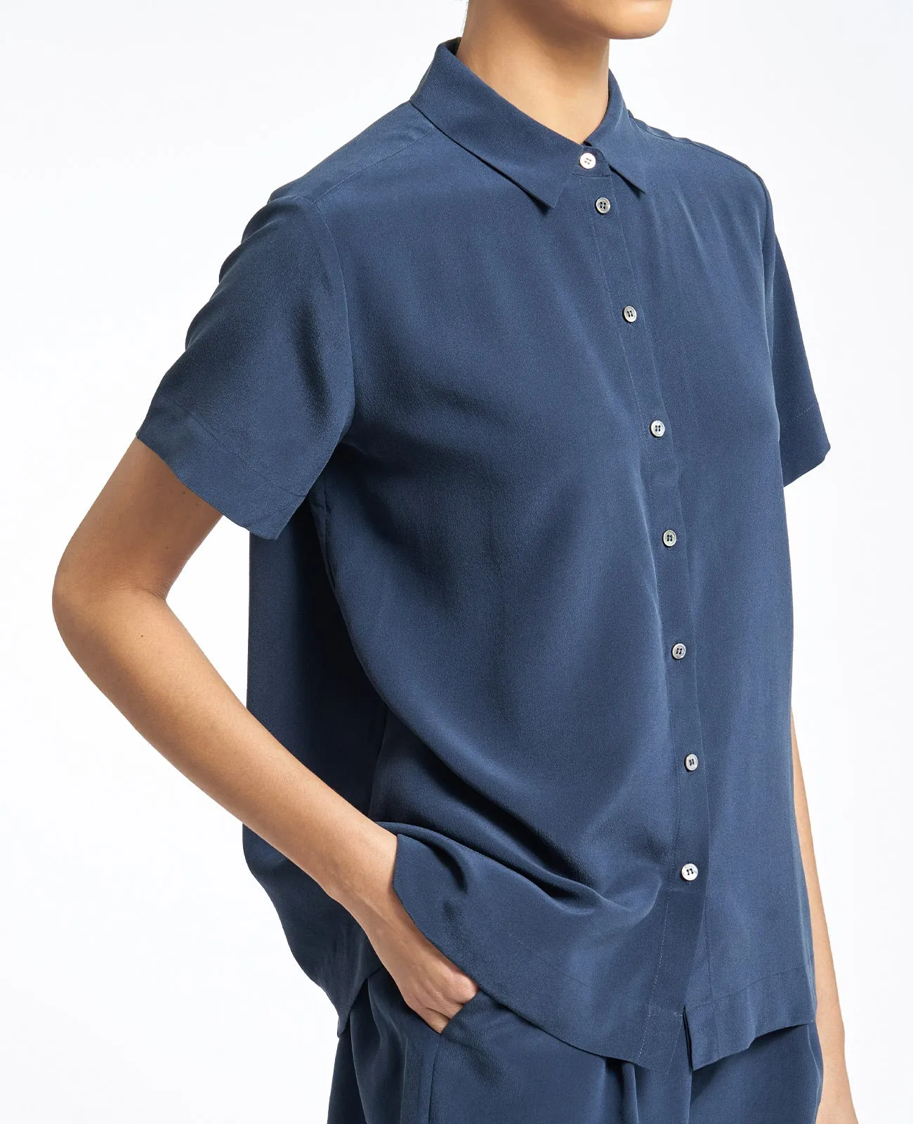 Silk Short Sleeve Shirt