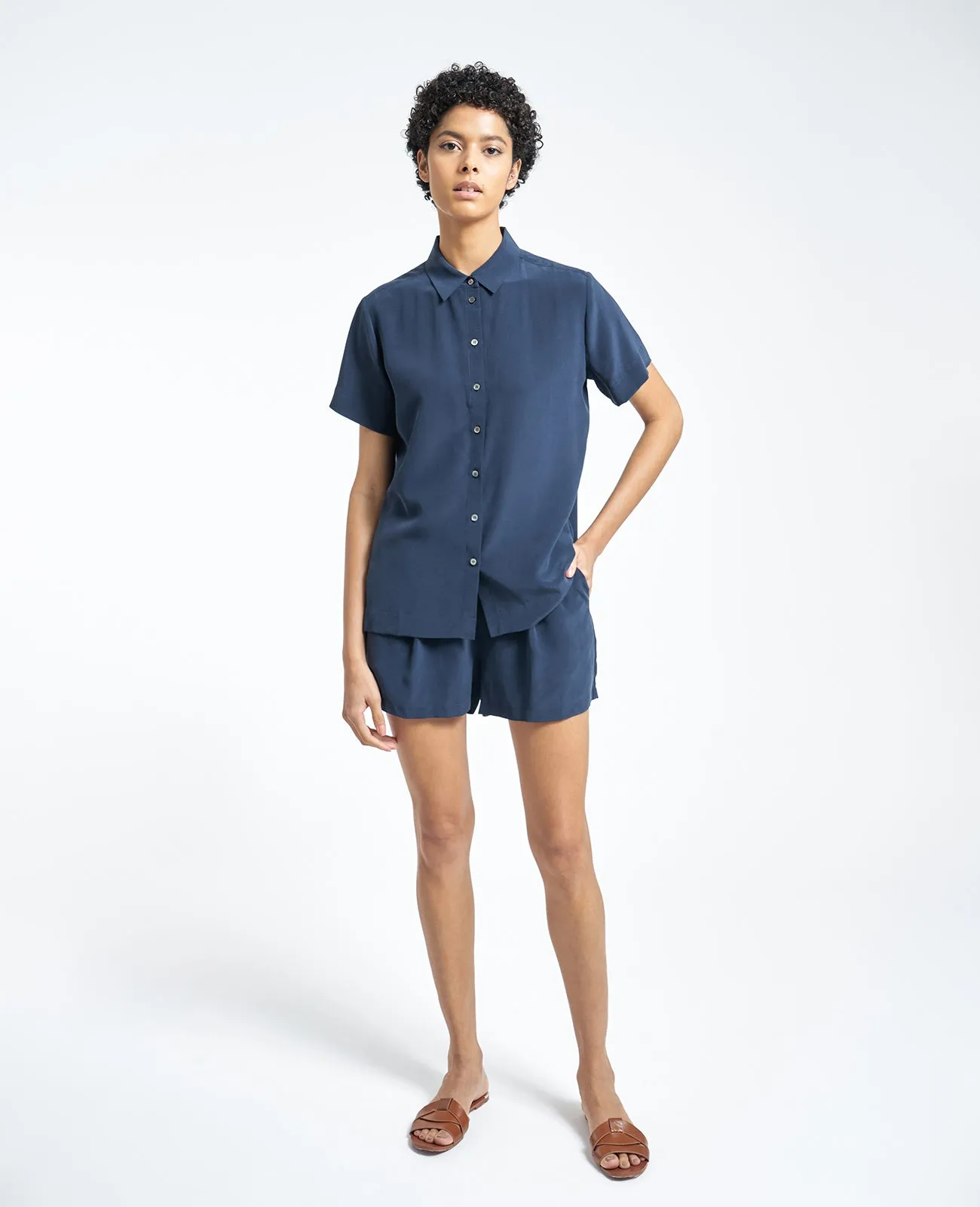 Silk Short Sleeve Shirt