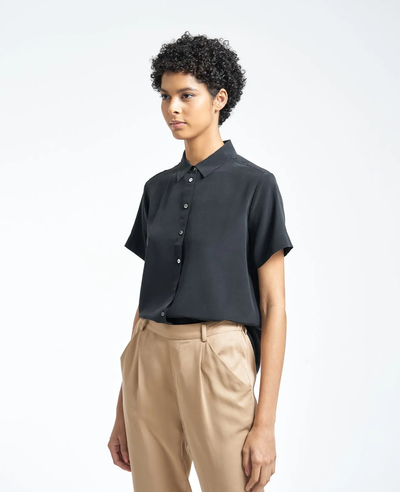 Silk Short Sleeve Shirt