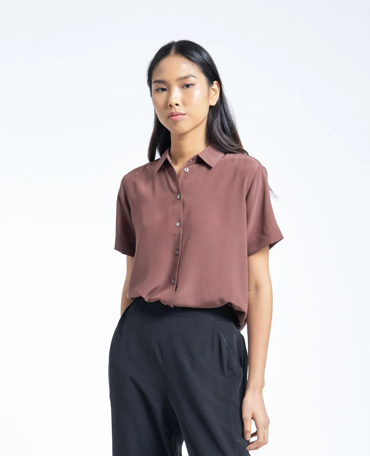 Silk Short Sleeve Shirt