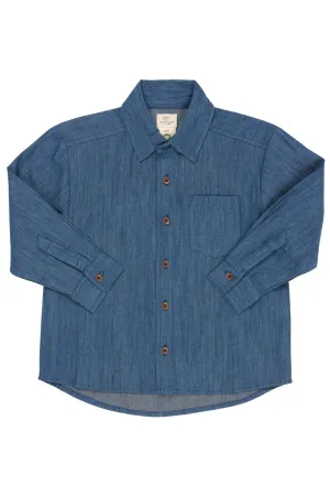 SUPER LIGHT DENIM CLASSIC SHIRT - LT DENIM BLUE