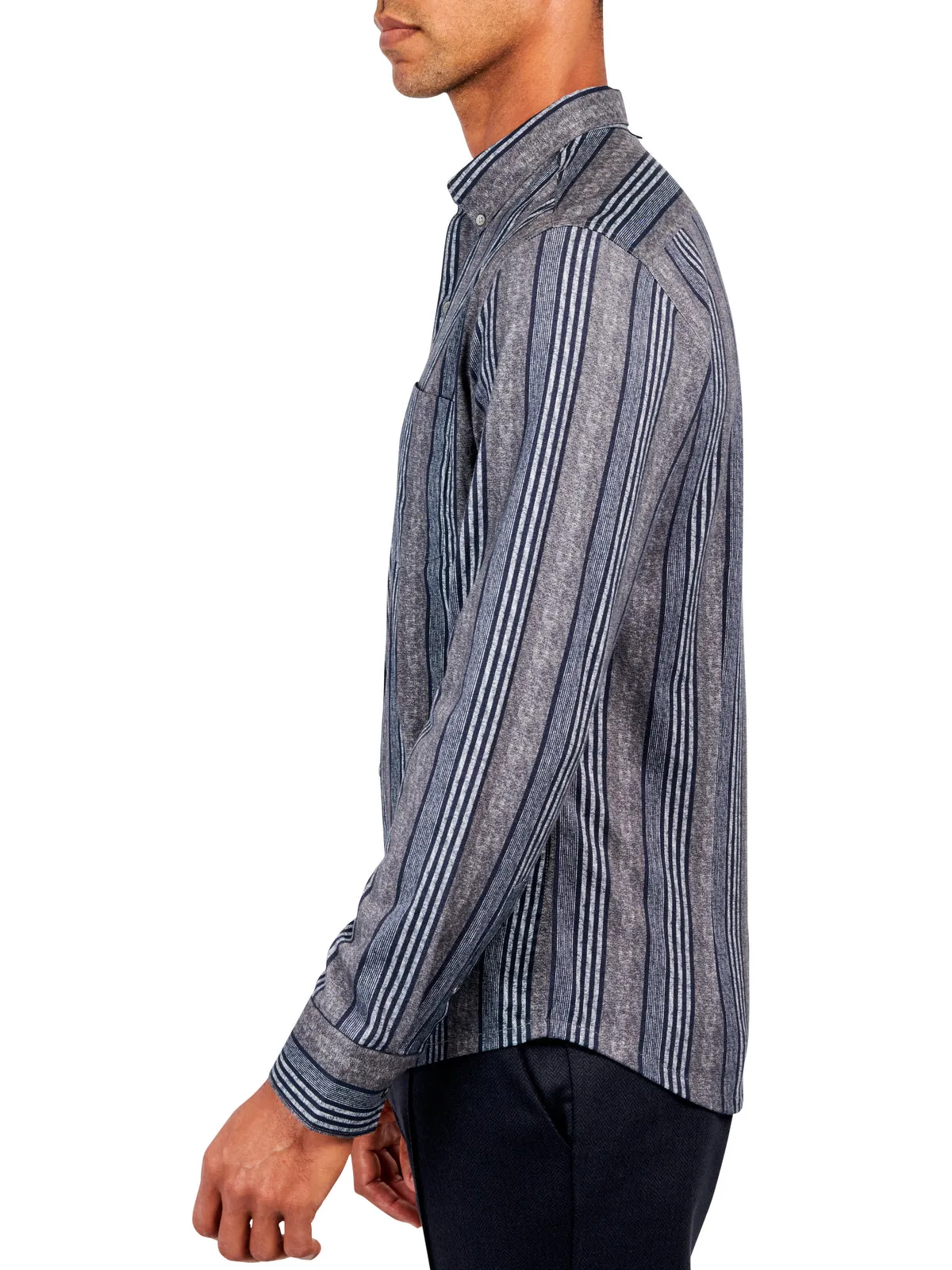 Texture Stripe Reworked Shirt