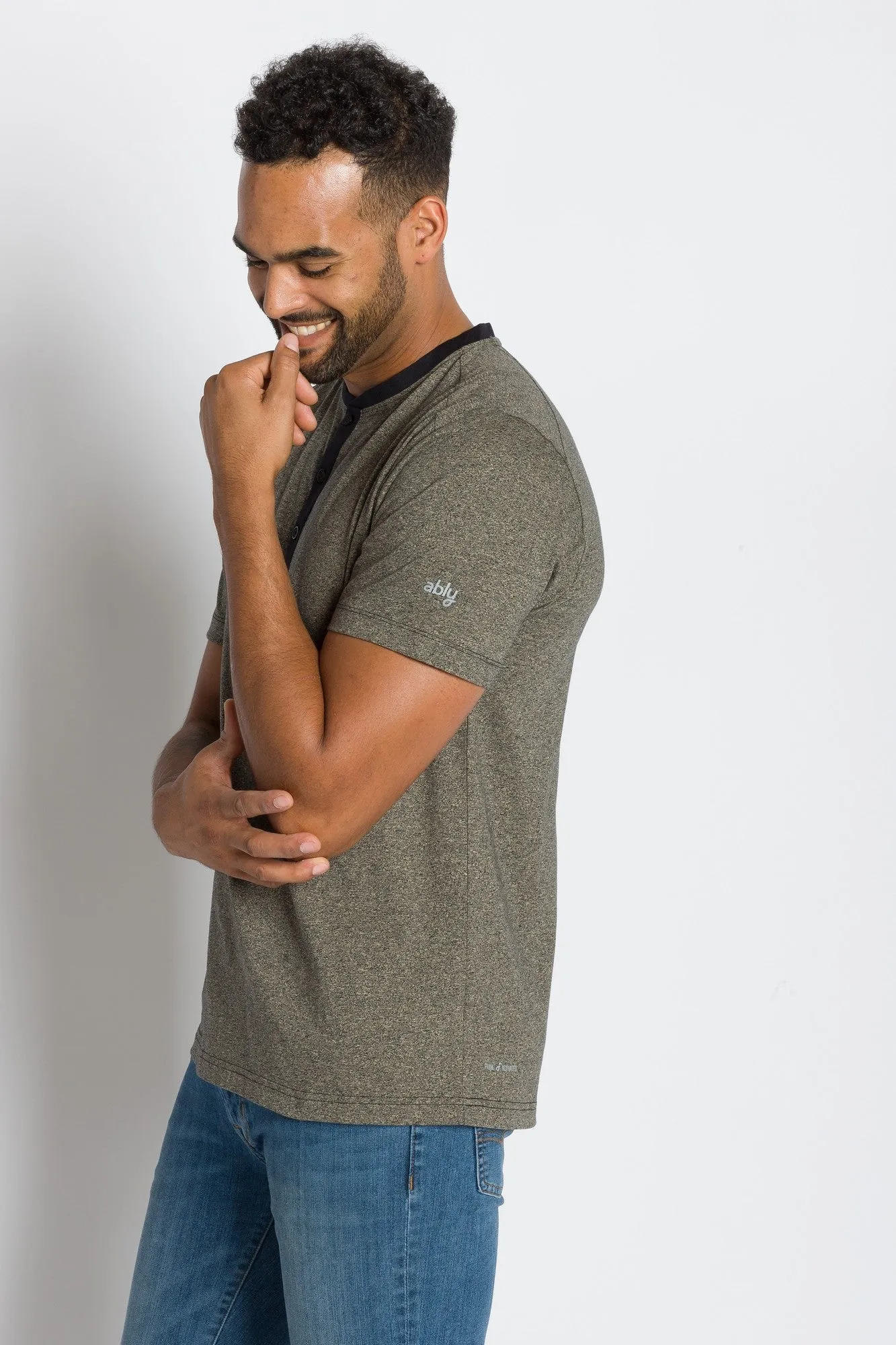 Trekker |  Men's Short Sleeve Grindle Jersey Henley