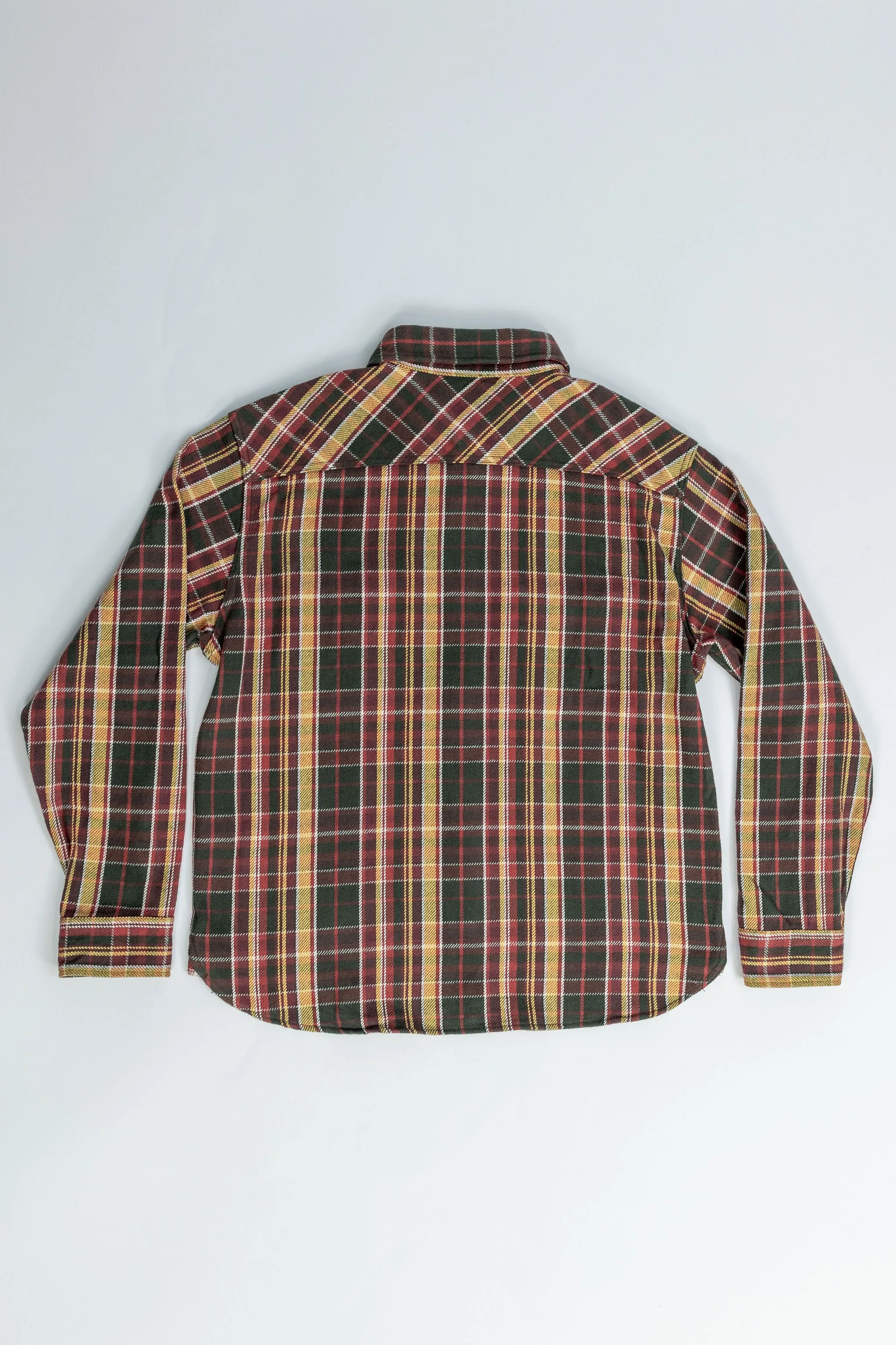 UES 502452 Heavy Flannel Shirt - Red