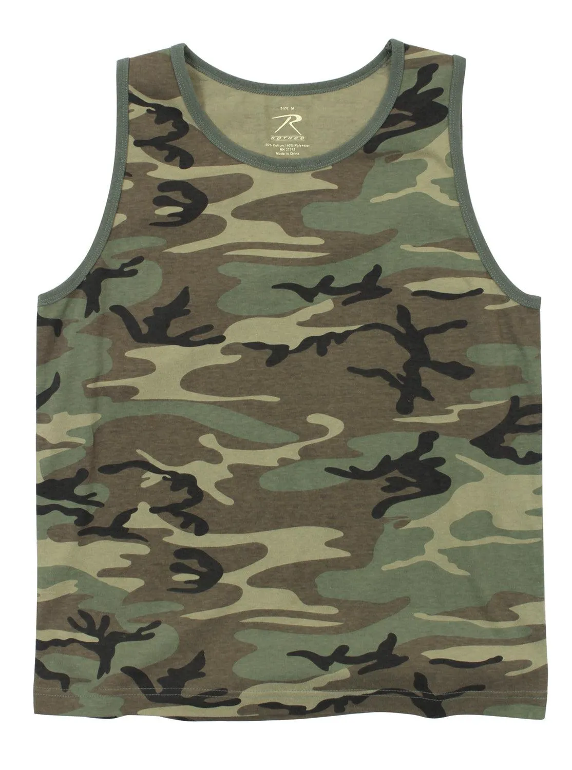 Vintage Woodland Camo Tank Top