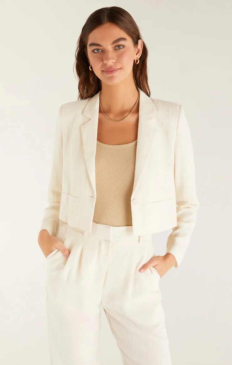 ZSU DANA AIRY CROPPED BLAZER