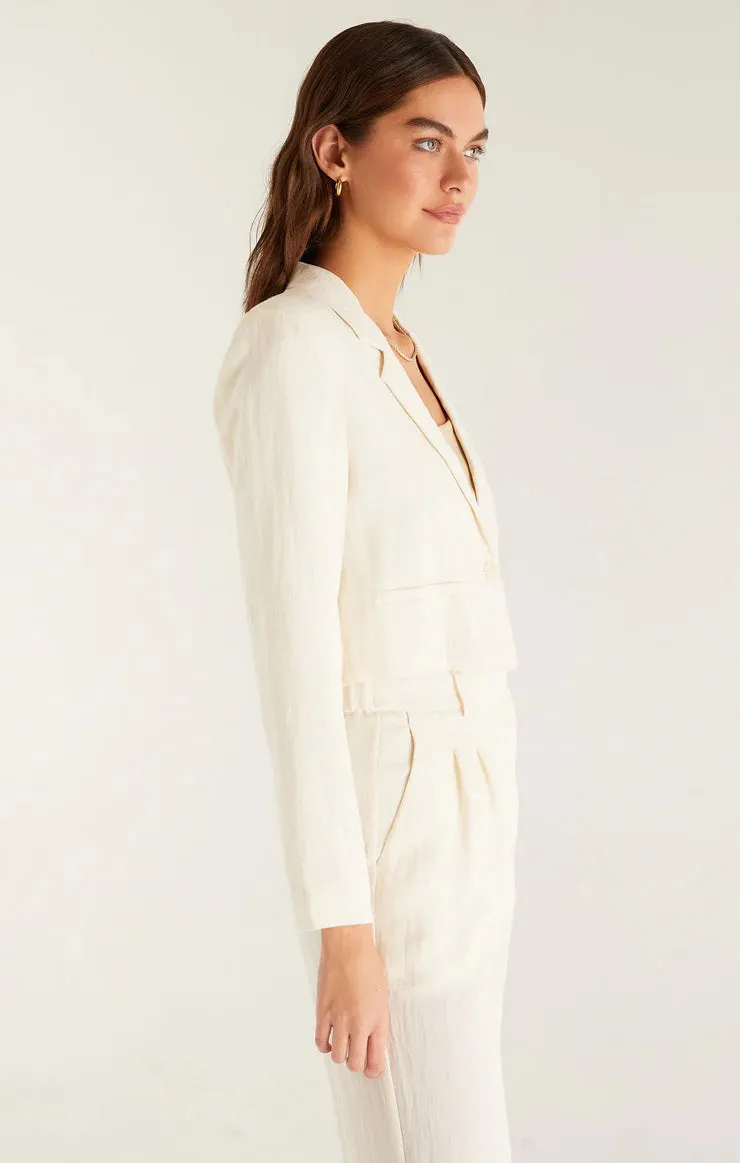 ZSU DANA AIRY CROPPED BLAZER